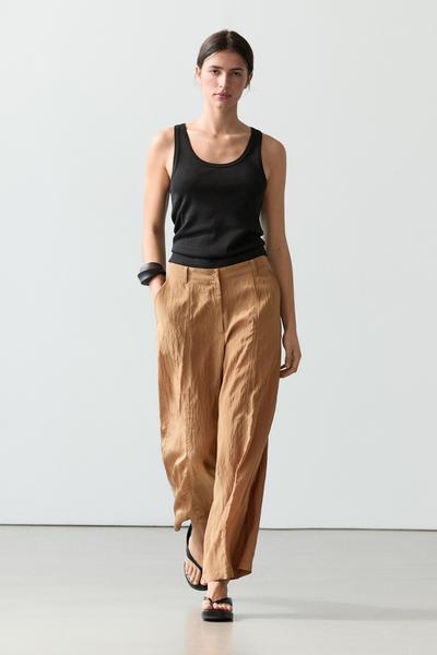 Massimo Dutti Брюки свободного кроя LIGHTWEIGHT купить с доставкой.