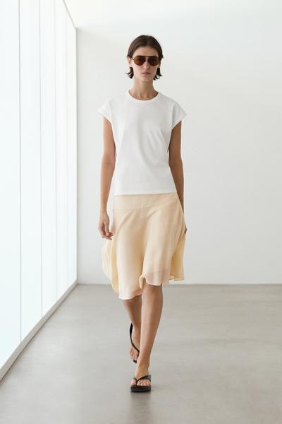 Massimo Dutti Майка без рукавов из 100% хлопка купить с доставкой.