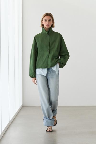 Massimo Dutti Бомбер с курткой с объемными рукавами
