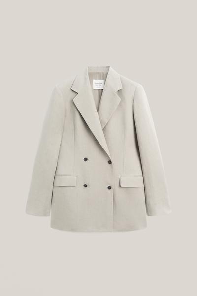 Massimo Dutti Пиджак из 100% льна на две пуговицы - лимитированная коллекция