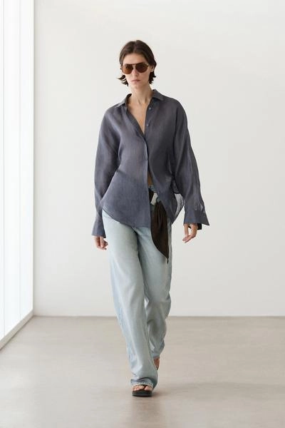 Рубашка из 100% рами flowing- Заказать в России