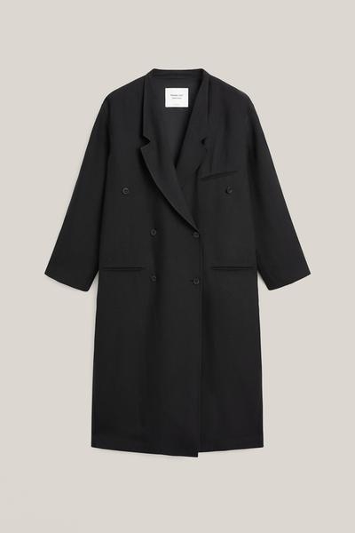 Massimo Dutti Пальто длинное двубортное - LIMITED EDITION купить с доставкой.