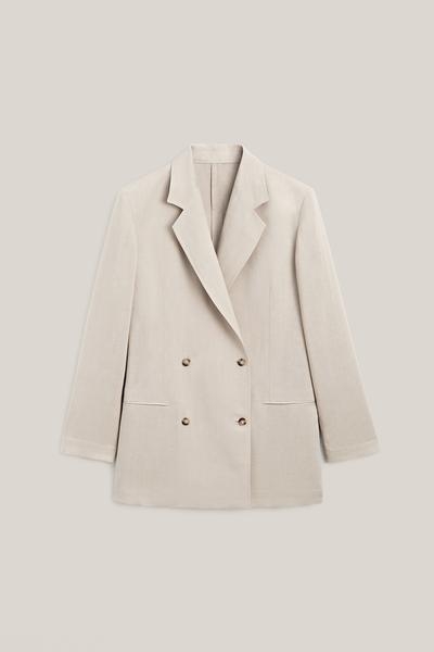 Massimo Dutti Оверсайз пиджак с двубортной застежкой - лимитированное издание купить с доставкой.