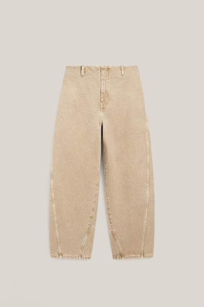 Massimo Dutti Джинсы прямого кроя с деталями на поясе - лимитированная коллекция