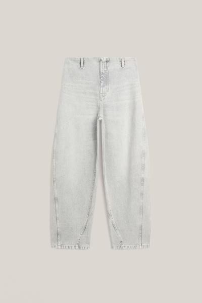 Massimo Dutti Джинсы с посадкой бочонок и деталью на талии - LIMITED EDITION
