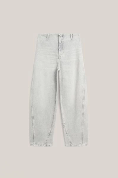 Джинсы с посадкой бочонок и деталью на талии - limited edition- Заказать в России