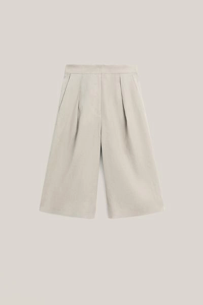 Бермуды из льна с ластиком - лимитированная коллекция- Заказать в России