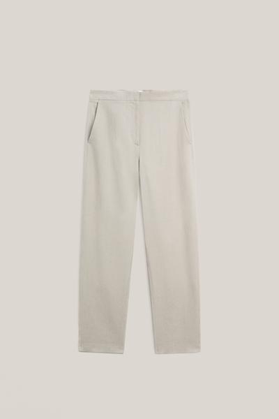 Massimo Dutti Брюки из льна с деталями на талии - LIMITED EDITION купить с доставкой.