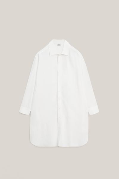 Massimo Dutti Рубашка из длинной протекающей 100% хлопковой ткани - лимитированное издание