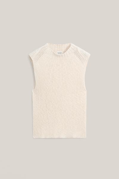 Massimo Dutti Топ с мокрым воротником из льняной смеси - лимитированное издание