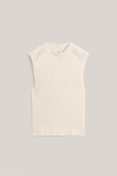 Топ с мокрым воротником из льняной смеси - лимитированное издание- Заказать в России