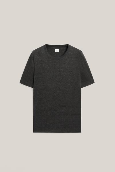 Massimo Dutti Футболка с короткими рукавами из 100% льна - лимитированная коллекция