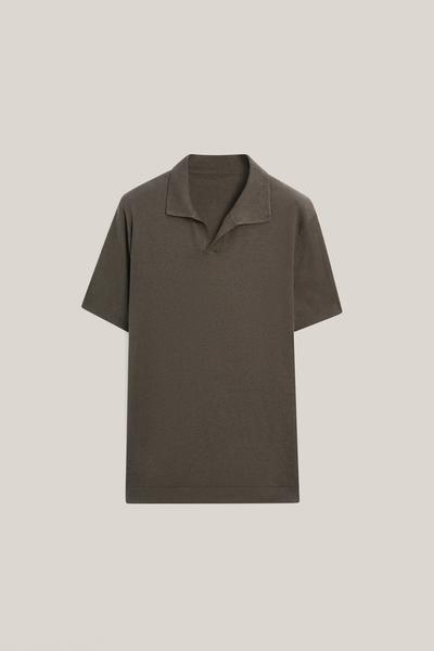 Massimo Dutti Поло-свитер из хлопка и льна - лимитированная коллекция