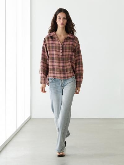 Massimo Dutti Рубашка из 100% льна в клетку