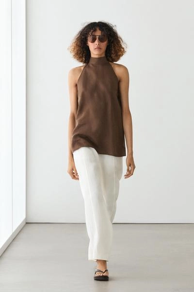 Топ на завязках из льна- Заказать в России