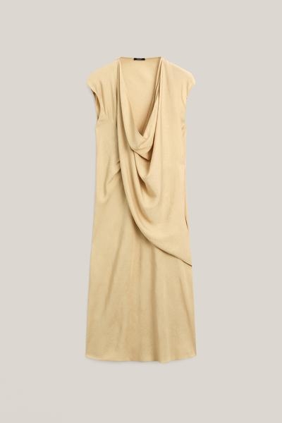 Massimo Dutti Платье миди с драпировкой - LIMITED EDITION