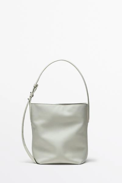 Мини-ведро из натуральной кожи наппа- Заказать в России