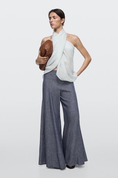 Massimo Dutti Брюки палаццо с складками