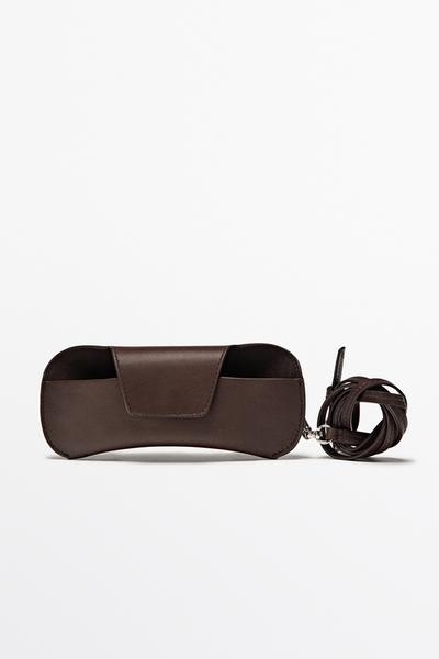 Massimo Dutti Чехол для солнцезащитных очков из натуральной кожи NAPPA