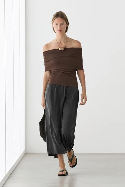 Блуза на завязках из хлопка- Заказать в России