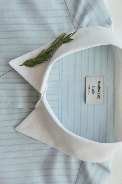 Massimo Dutti Рубашка с контрастными полосками - STUDIO купить с доставкой.