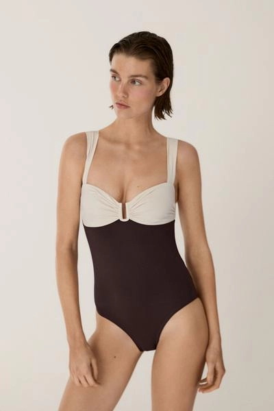 Купальник с деталями в стиле massimo dutti- Заказать в России