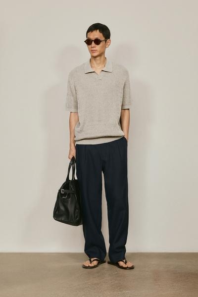 Massimo Dutti Поло свитер в стиле аранского плетения - лимитированная коллекция купить с доставкой.