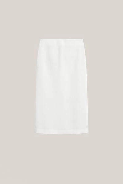 Юбка-миди прямого кроя из льняной смеси - limited edition- Заказать в России