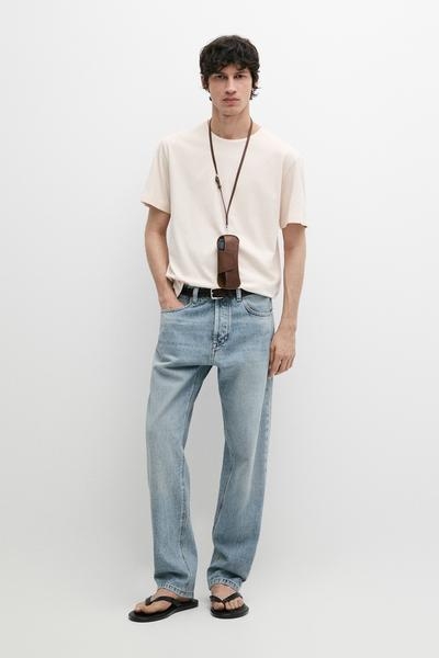 Massimo Dutti Футболка из 100% хлопка с деталями на плечах