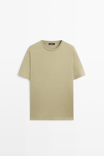 Massimo Dutti Футболка из 100% хлопка с деталями на плечах купить с доставкой.