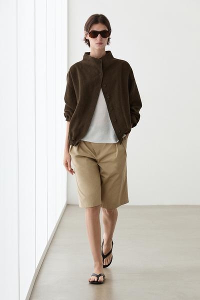 Massimo Dutti Бомбер из 100% льна