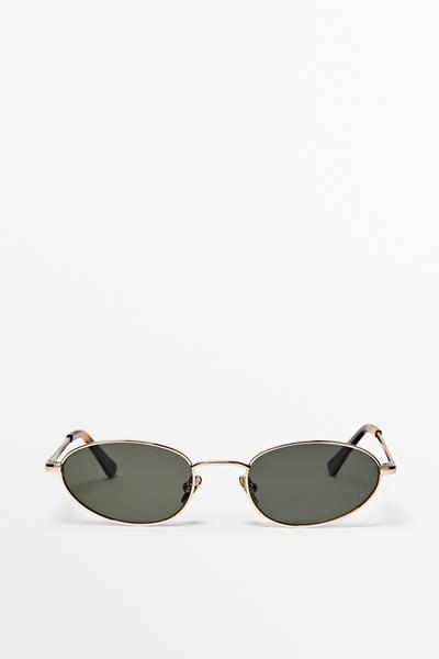 Massimo Dutti Солнечные очки с металлической оправой купить с доставкой.