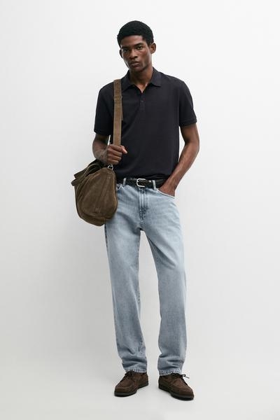 Massimo Dutti Поло из 100% хлопка с коротким рукавом