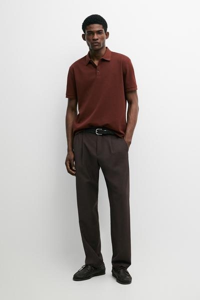 Massimo Dutti Поло короткими рукавами из 100% хлопка купить с доставкой.