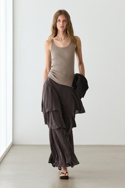 Massimo Dutti Юбка-шорты с оборками