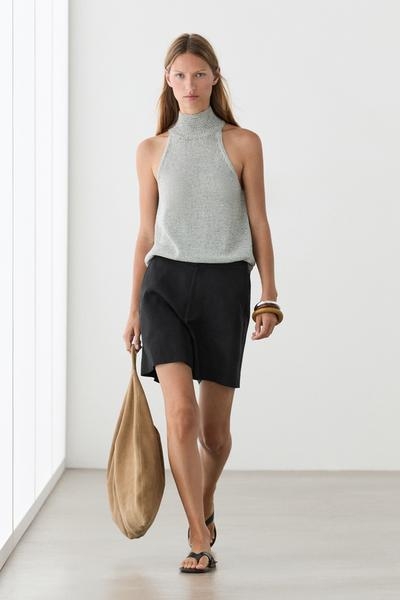 Massimo Dutti Шорты бермуды из 100% льна