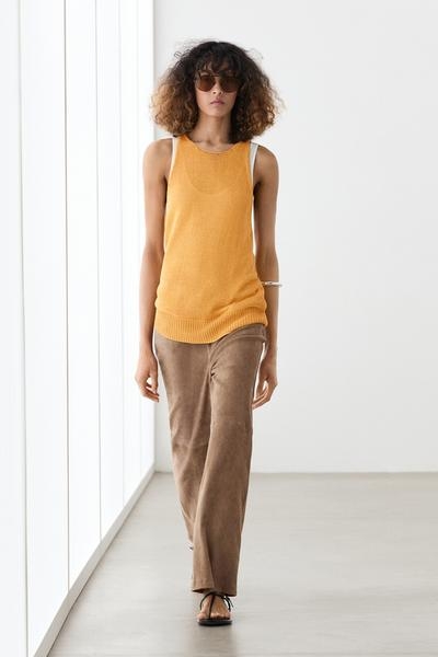 Massimo Dutti Вязаный топ - халтер