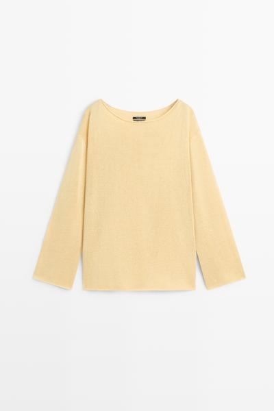 Massimo Dutti Свитер из 100% мерсеризированного хлопка
