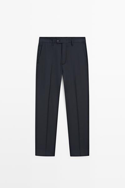 Massimo Dutti Брюки для костюма из 100% шерсти купить с доставкой.