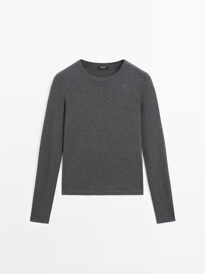 Massimo Dutti Майка с длинным рукавом в меланжевом стиле купить с доставкой.