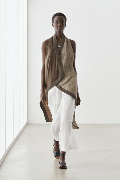 Massimo Dutti Плавные брюки-саруэль с деталями швов