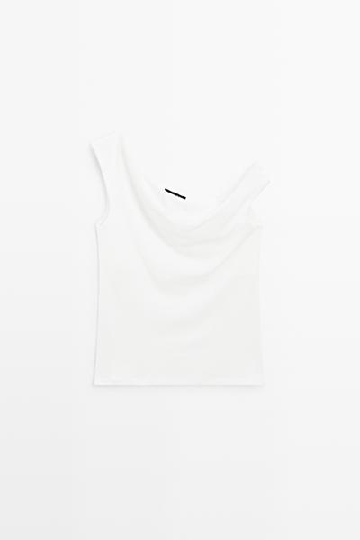 Massimo Dutti Асимметричный топ с открытыми плечами