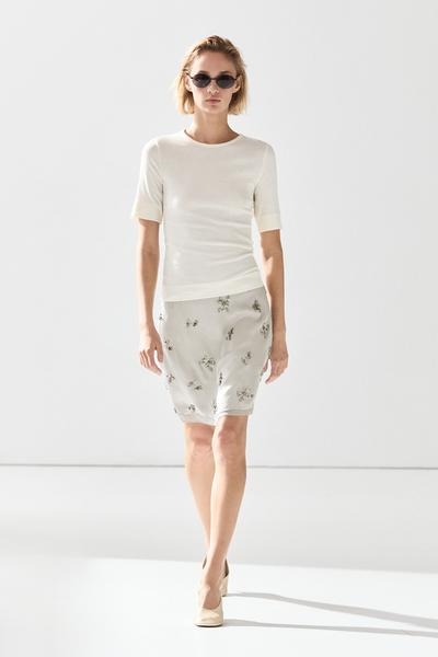 Massimo Dutti Мини-юбка с бисерными деталями