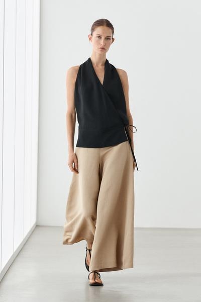 Massimo Dutti Широкие объемные брюки