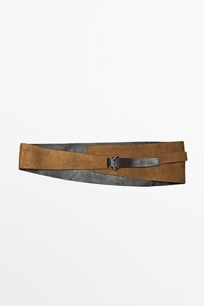 Massimo Dutti Ремень из разделанной кожи с кожаной лентой купить с доставкой.