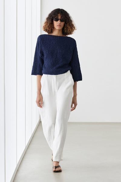 Massimo Dutti Брюки с мятым эффектом и пряжками