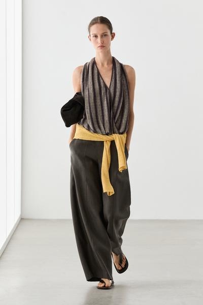 Massimo Dutti Легкие льняные брюки 100% из льна