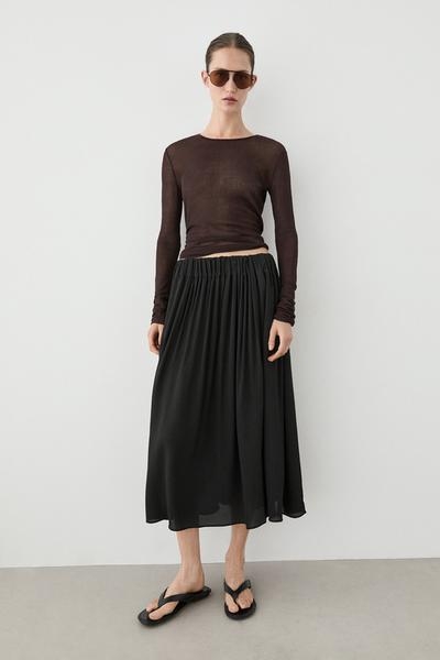 Massimo Dutti Плиссированная юбка миди
