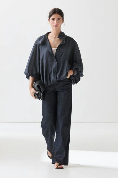 Куртка-бомбер с деталями на рукавах massimo dutti