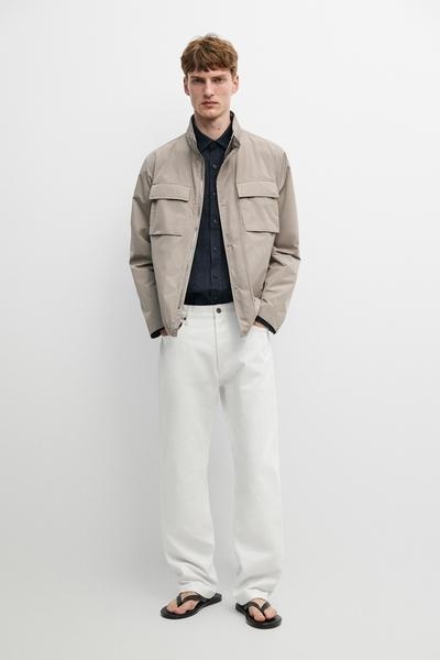 Massimo Dutti Куртка из технической ткани с деталями кармана